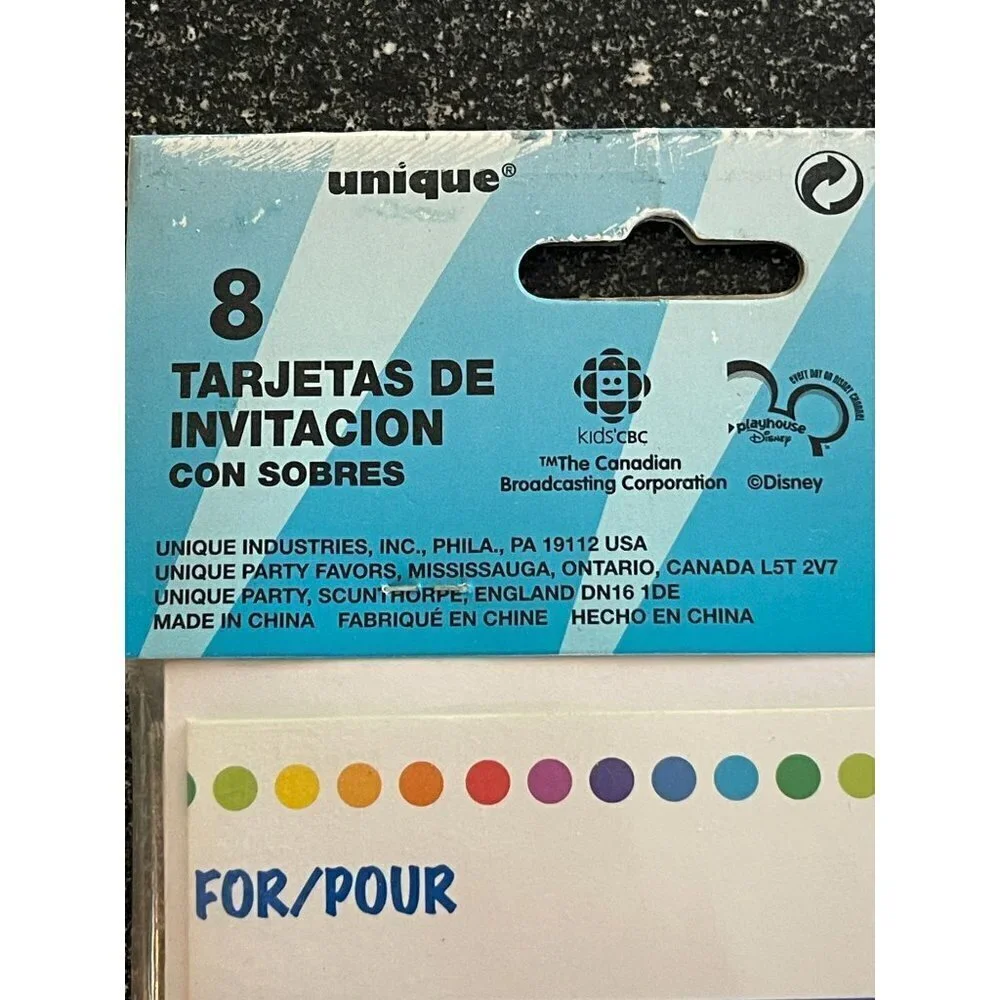 Unique 4 Packs Doodlebops Party Invitation Cards With Envelopes (32 Cards total)